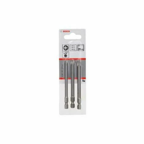 Bosch Schrauberbit-Set Extra-Hart, 3-tlg., PH1, PH2, PH3, 89 mm Angebote ❤️ Bosch Schrauberbit-Set Extra-Hart, 3-tlg., PH1, PH2, PH3, 89 Mm 😀 -BOSCH SHOP 12738238 1