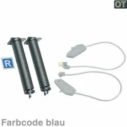 Coupon 🥰 Bosch Siemens Reparatursatz Türscharnierfeder + Seilzug BLAU Für Spülmachine, Geschirrspüler - Nr.: 754867 ✨