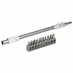 Besorgen 🎉 Bosch Bit Set, 11-teilig, Mit Flexibler Verlängerung Aus Metall, 200 Mm - 2608522376 ⭐