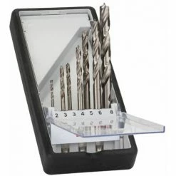 Bester Verkauf 🌟 BOSCH 1/4Bitaufnahme Holzspiralbohrer-Set Robust Line 2-8mm ⌛