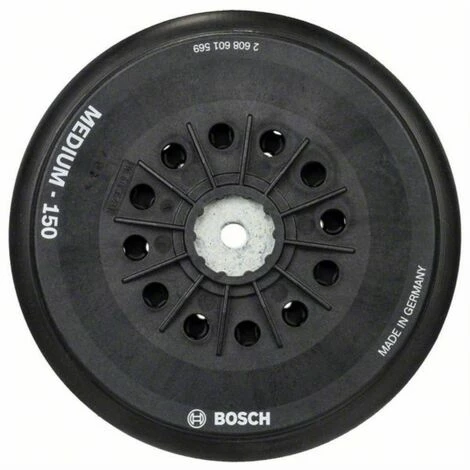 BOSCH Schleifteller Multiloch medium. 150 mm Auslauf 😀 BOSCH Schleifteller Multiloch Medium. 150 Mm ❤️ -BOSCH SHOP 15024228 2