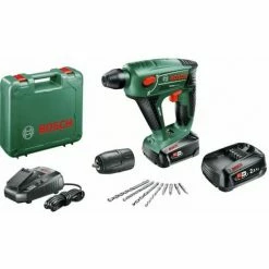 Blitzangebot 🎁 BOSCH Akku-Bohrhammer Uneo Maxx Mit 2x 2.5Ah Akkus+ Zubehör ❤️