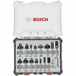 Budget 🛒 BOSCH Freihandfräser-Set. 8-mm-Schaft. 15-teilig ❤️