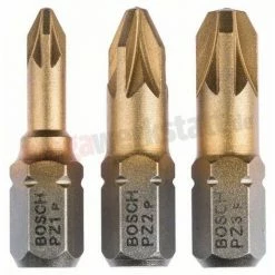 Neu 🥰 Schraubenbit- Set Max Grip (PZ) PZ1, 3- Teilig; PZ2; PZ3; 25 Mm Bosch Max Grip ❤️ -BOSCH SHOP 16222290 2