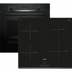 Bester Verkauf 🎉 Bosch Backofen HBA534EB0 Mit Kochfeld PUE631BB2E - Autark, 60 Cm Teleskopauszug + 3D-Heißluft ✨