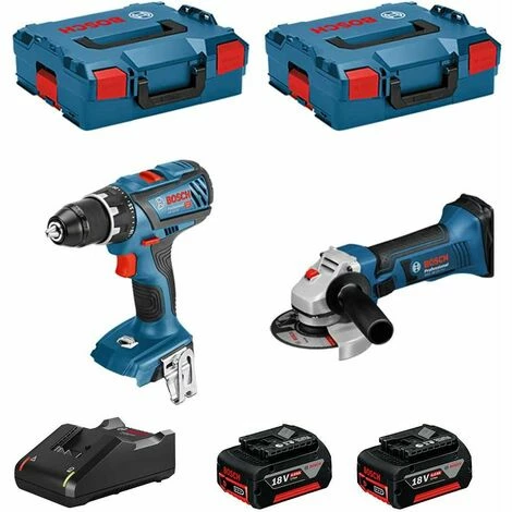 BOSCH Kit 18V BSK182M2B (GSR 18V-28 + GWS 18-125-VLI + 2 x 4,0 Ah + GAL18V-40 + 2 L-Boxx 136) Am billigsten 👏 BOSCH Kit 18V BSK182M2B (GSR 18V-28 + GWS 18-125-VLI + 2 X 4,0 Ah + GAL18V-40 + 2 L-Boxx 136) ✨ -BOSCH SHOP 23997326 1