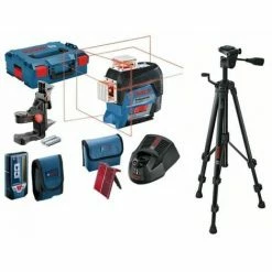 Am billigsten 👍 BOSCH Kreuzlinienlaser GLL 3-80 C + BM1 + LR7 + Stativ BT150 🌟