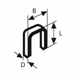 Brandneu 👏 Bosch Professional Klammer TK40 30G, 1,2 Mm, 30 Mm, Verzinkt 👍