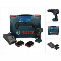 Coupon 🎁 Bosch GSB 18V-55 Professional Akku Schlagbohrschrauber 18 V 55 Nm Brushless + 2x Akku 2,0 Ah + Ladegerät + L-Boxx ( 06019H5370 ) 🎁