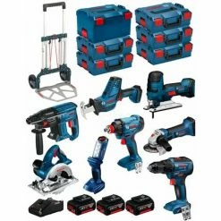 Coupon 🎁 BOSCH Kit 18V BK802 (GST18V-LIS+GKS18V-LI+GBH18V-21+GWS18-125V-LI+GSR18V-55+GSA18V-LIC+GDX18V-180+GLI18V-300+3x5,0Ah+GAL18V-40) 🥰
