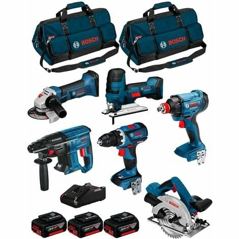 BOSCH Kit 18V BK602BAG (GDX 18V-180+GBH 18V-21+GKS 18V-57+GST 18V-LI S+GWS 18-125V-LI+GSR 18V-60 C+ 3x5,0Ah+GAL18V-40+2 Taschen) Neu ✨ BOSCH Kit 18V BK602BAG (GDX 18V-180+GBH 18V-21+GKS 18V-57+GST 18V-LI S+GWS 18-125V-LI+GSR 18V-60 C+ 3x5,0Ah+GAL18V-40+2 Taschen) 🔔 -BOSCH SHOP 30399900 1