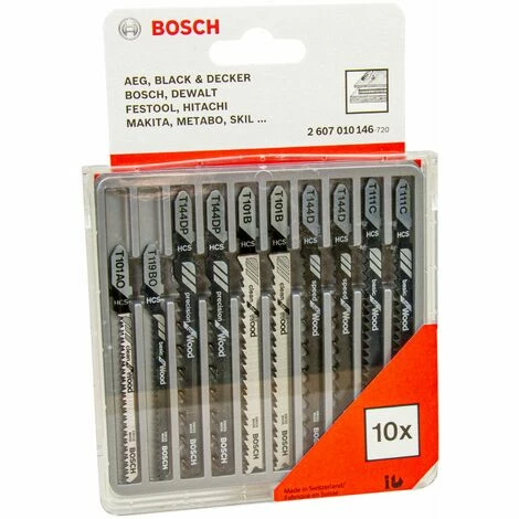 Bosch Professional Stichsägeblatt Set 10-tlg. für Holz, für saubere / schnelle / präzise Schnitte, T-Schaft Aufnahme Aktion 🎉 Bosch Professional Stichsägeblatt Set 10-tlg. Für Holz, Für Saubere / Schnelle / Präzise Schnitte, T-Schaft Aufnahme 🎉 -BOSCH SHOP 30956898 1