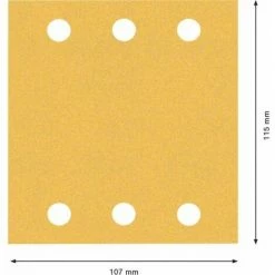 Brandneu 💯 BOSCH Expert C470 Schleifpapier-Set Für Schwingschleifer, 115 X 140 mm, G 2x40/2x60/2x80/2x120/2x180, 10-t ❤️ -BOSCH SHOP 34855473 3