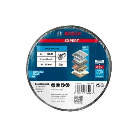 Bosch EXPERT N880 Vliesscheibe für Exzenterschleifer, 128 mm, fein, 5-tlg., für Exzenterschleifer Am billigsten ✨ Bosch EXPERT N880 Vliesscheibe Für Exzenterschleifer, 128 mm, Fein, 5-tlg., Für Exzenterschleifer 🔥 -BOSCH SHOP 40779188 5