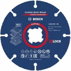 Großhandel 😀 Bosch Accessories EXPERT Carbide Multi Wheel X-LOCK 2608901192 Trennscheibe Gerade 115 Mm 1 St. 🎁