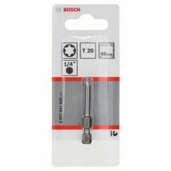 Brandneu 🥰 Bosch Accessories 2607001636 Sechsrund-Bit T 20 Extra Hart E 6.3 1 St. ✔️ -BOSCH SHOP 45849569 2