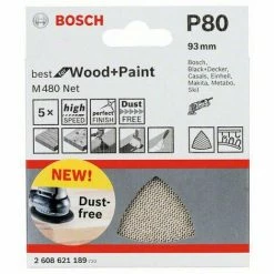 Bestes Angebot 🛒 Bosch Accessories 2608621189 Deltaschleifpapier Körnung Num 80 5 St. 👍 -BOSCH SHOP 45897685 3