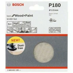 Bester Verkauf 🥰 Bosch Accessories 2608621139 2608621139 Exzenterschleifpapier Körnung Num 180 (Ø) 115 Mm 5 St. 🌟 -BOSCH SHOP 45898208 3