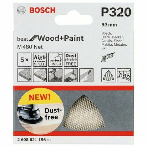 Bosch Accessories 2608621196 Deltaschleifpapier Körnung num 320 5 St. Blitzangebot 🧨 Bosch Accessories 2608621196 Deltaschleifpapier Körnung Num 320 5 St. 🎁 -BOSCH SHOP 45898762 2