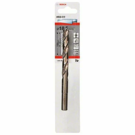 Bosch Accessories 2608585866 HSS Metall-Spiralbohrer 10.5 mm Gesamtlänge 133 mm Cobalt DIN 338 Zyli Blitzangebot 👏 Bosch Accessories 2608585866 HSS Metall-Spiralbohrer 10.5 Mm Gesamtlänge 133 Mm Cobalt DIN 338 Zyli 🎁 -BOSCH SHOP 45900023 2