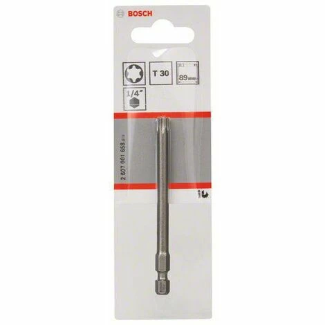 Bosch Accessories 2607001658 Sechsrund-Bit T 30 extra hart E 6.3 1 St. Bestpreis 💯 Bosch Accessories 2607001658 Sechsrund-Bit T 30 Extra Hart E 6.3 1 St. 😍 -BOSCH SHOP 45901332 2