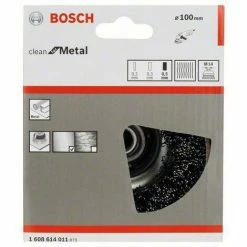 Brandneu ❤️ Bosch Accessories Topfbürste, Stahl, Gewellter Draht, 100 Mm, 0,5 Mm, 8500 U/ Min, M 14 1608614011 🛒 -BOSCH SHOP 45902805 2