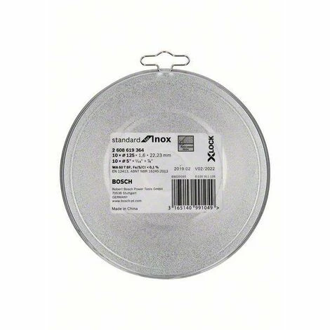 Bosch Accessories X-LOCK 2608619364 Trennscheibe gerade 125 mm 10 St. Besorgen 🥰 Bosch Accessories X-LOCK 2608619364 Trennscheibe Gerade 125 Mm 10 St. ⭐ -BOSCH SHOP 45903908 5