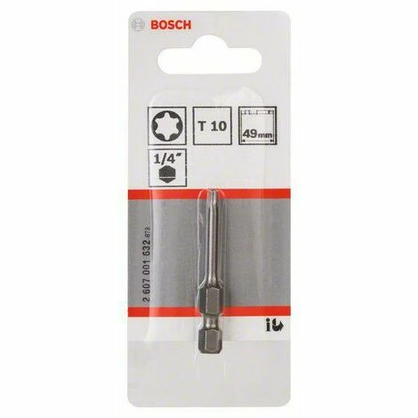 Bosch Accessories 2607001632 Sechsrund-Bit T 10 extra hart E 6.3 1 St. Schlussverkauf 🔔 Bosch Accessories 2607001632 Sechsrund-Bit T 10 Extra Hart E 6.3 1 St. ❤️ -BOSCH SHOP 45913174 2