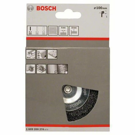 Bosch Accessories Scheibenbürste, gewellt, 100 mm, 0,2 mm, 10 mm, 4500 U/min Schaft-Ø 6 mm 160920027 Bestpreis 🤩 Bosch Accessories Scheibenbürste, Gewellt, 100 Mm, 0,2 Mm, 10 Mm, 4500 U/min Schaft-Ø 6 Mm 160920027 ❤️ -BOSCH SHOP 45916116 2