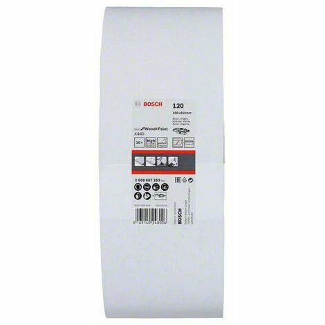 Bosch Accessories 2608607263 Schleifband Körnung num 120 (L x B) 610 mm x 100 mm 10 St. Neu 👏 Bosch Accessories 2608607263 Schleifband Körnung Num 120 (L X B) 610 Mm X 100 Mm 10 St. 😀 -BOSCH SHOP 45997244 2
