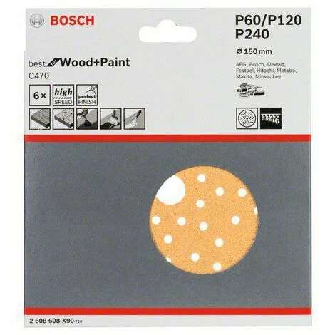 Bosch Accessories 2608608X90 2608608X90 Exzenterschleifpapier Körnung num 60, 120, 240 (Ø) 150 mm Aktion ⭐ Bosch Accessories 2608608X90 2608608X90 Exzenterschleifpapier Körnung Num 60, 120, 240 (Ø) 150 Mm 🤩 -BOSCH SHOP 46002087 2