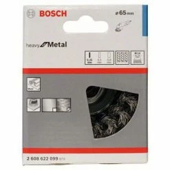 Bester Verkauf 😍 Bosch Accessories Topfbürste, Stahl, Gezopfter Draht, 65 Mm, 0,35 Mm, 12500 U/min, M 14 2608622099 🤩 -BOSCH SHOP 46002925 2