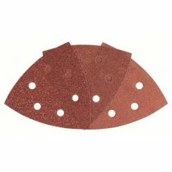 Bestpreis 🌟 Bosch Accessories 2607017111 Deltaschleifpapier-Set Mit Klett, Gelocht Körnung Num 60, 80, 180 Eckm ⭐