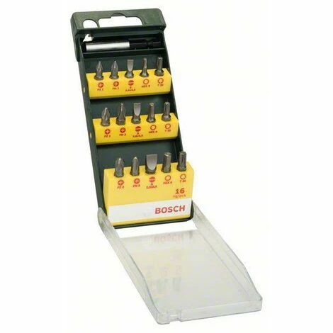 Bosch Accessories Promoline 2607019453 Bit-Set 15teilig Schlitz, Kreuzschlitz Phillips, Kreuzschlitz Auslauf 🥰 Bosch Accessories Promoline 2607019453 Bit-Set 15teilig Schlitz, Kreuzschlitz Phillips, Kreuzschlitz 😉 -BOSCH SHOP 46115430 1