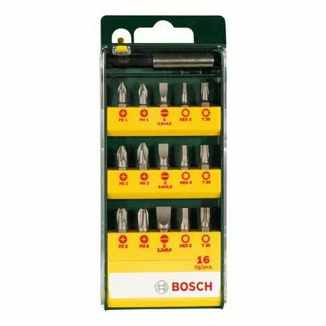 Bosch Accessories Promoline 2607019453 Bit-Set 15teilig Schlitz, Kreuzschlitz Phillips, Kreuzschlitz Auslauf 🥰 Bosch Accessories Promoline 2607019453 Bit-Set 15teilig Schlitz, Kreuzschlitz Phillips, Kreuzschlitz 😉 -BOSCH SHOP 46115430 2