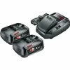 Neu ✔️ Bosch Starter Set 18V (2 Akkus, 18 Volt System, Ladegerät) 😍 -BOSCH SHOP 47244702 1