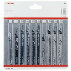 Neu ⭐ Bosch Accessories 2607011169 Stichsägeblatt-Set Wood, 10-teilig 10 St. 🎉 -BOSCH SHOP 48897894 2