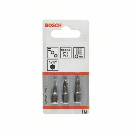 BOSCH Schrauberbit-Set Extra-Hart (S). 3-teilig. 25 mm. Neu 🌟 BOSCH Schrauberbit-Set Extra-Hart (S). 3-teilig. 25 Mm. 😍 -BOSCH SHOP 49345351 1