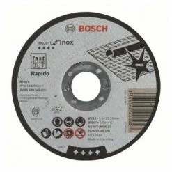 Bestes Angebot 🎁 BOSCH ACCESSORIES 2608600545 BOSCH TRENNSCHEIBE GERADE EXPERT FOR RAPIDO AS 60 T INOX BF 115 MM 1,0 MM, 1 W, 240 V 😍