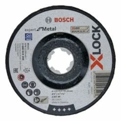 Am billigsten 🔥 BOSCH PROFESSIONAL GEKRÖPFTE SCHRUPPSCHEIBE EXPERT (FÜR METALL, X-LOCK, Ø125 MM, BOHRUNGSØ: 22,23 MM, DICKE:6 MM) 😉