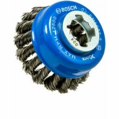 Bester Verkauf 😀 Bosch Professional X-LOCK Topfbürste Ø 75 Mm, 0.50 Mm Gezopfter Stahldraht, Heavy For Metal 🎁
