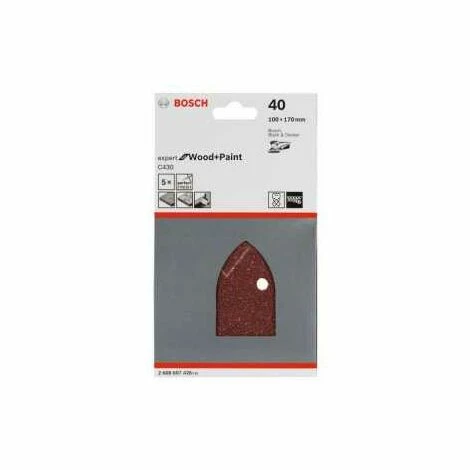 Bosch Schleifblatt C430, 100 x 170 mm, 40, 4 Löcher, Klett, 5er-Pack Rabatt 🛒 Bosch Schleifblatt C430, 100 X 170 Mm, 40, 4 Löcher, Klett, 5er-Pack ⌛ -BOSCH SHOP 54665805 1