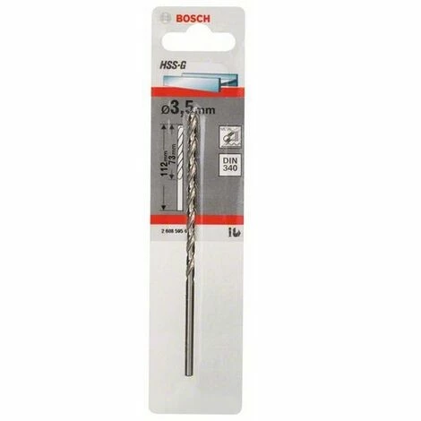 BOSCH REKTIFIZIERTE METALLBOHRER HSS-G, DIN 340, LANGE REIHE (3,5 X 73 X 112 MM) 5 EINHEIT S Bester Verkauf ⭐ BOSCH REKTIFIZIERTE METALLBOHRER HSS-G, DIN 340, LANGE REIHE (3,5 X 73 X 112 MM) 5 EINHEIT S 🔥 -BOSCH SHOP 55434155 3