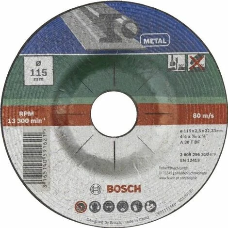 BOSCH DIY TRENNSCHEIBE METALL FÜR WINKELSCHLEIFER (Ø 115 MM, GEKRÖPFT, A 30 S BF) Schlussverkauf 🎁 BOSCH DIY TRENNSCHEIBE METALL FÜR WINKELSCHLEIFER (Ø 115 MM, GEKRÖPFT, A 30 S BF) ✨ -BOSCH SHOP 56300026 1