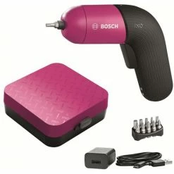 Aktion 👏 ROBERT BOSCH GMBH Bosch Akku-Schrauber Lithium-Ionen IXO 6 Pink Colour Edition Inkl. Boxx, 10 Tlg. Bitsatz ❤️
