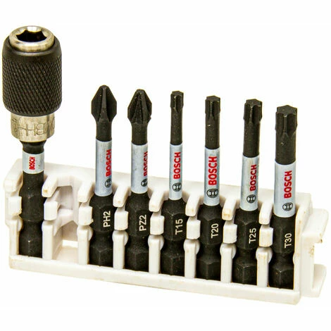 Bosch Professional Impact Control Schrauber Bit Set: PH2 / PZ2 / T15 / T20 / T25 / T30 + Schnellwechsel Bithalter Neu ❤️ Bosch Professional Impact Control Schrauber Bit Set: PH2 / PZ2 / T15 / T20 / T25 / T30 + Schnellwechsel Bithalter ⭐ -BOSCH SHOP 60216134 1