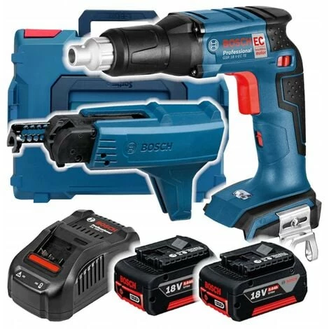 Bosch Akku-Trockenbauschrauber GSR 18V-EC TE / 2x 5,0 Ah Akku + Ladegerät inkl. Zubehör-Set in L-Boxx - 06019C8006 Bestpreis 🤩 Bosch Akku-Trockenbauschrauber GSR 18V-EC TE / 2x 5,0 Ah Akku + Ladegerät Inkl. Zubehör-Set In L-Boxx - 06019C8006 😀 -BOSCH SHOP 60638442 1