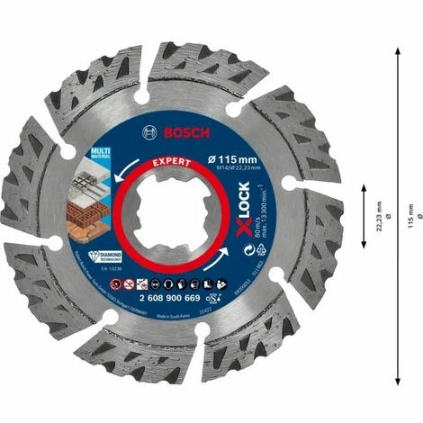 BOSCH Expert MultiMaterial X-LOCK Diamanttrennscheiben,115 x 22,23 x 2,4 x 12 mm Schlussverkauf ✔️ BOSCH Expert MultiMaterial X-LOCK Diamanttrennscheiben,115 X 22,23 X 2,4 X 12 mm ⌛ -BOSCH SHOP 63204015 4