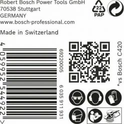 Auslauf 🔥 BOSCH Expert C470 Schleifpapier Ohne Löcher Für Winkelschleifer Und Bohrer, 125 mm, G 100, 50-tlg. 🌟 -BOSCH SHOP 63207964 4
