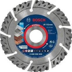 Coupon 🎉 Bosch Professional EXPERT MultiMaterial Diamanttrennscheiben, 115 X 22,23 X 2,2 X 12 mm. Für Winkelschleifer Mit X-LOCK Und Mit Spannmutter - 2608900659 🌟